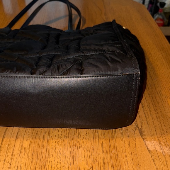 Tory Burch Black Quilted Tote - Picture 5 of 6